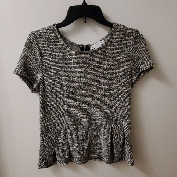 Liz Claiborne Tops - Liz Claiborne Tweed Peplum Top NWOT